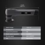 Cordless Mini Polisher, SPTA 12V Cordless Polisher for Detailed Polishing, Cordless Car Buffer Polisher, RO&DA Buffer Polisher with Mini Polishing Pads and Wool Pads for Polishing, Sanding, Cleaning - Image 7
