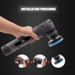 Cordless Mini Polisher, SPTA 12V Cordless Polisher for Detailed Polishing, Cordless Car Buffer Polisher, RO&DA Buffer Polisher with Mini Polishing Pads and Wool Pads for Polishing, Sanding, Cleaning - Image 8