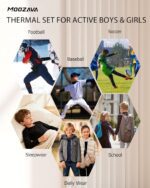 Boys Thermal Underwear Set Fleece Lined Compression Shirt Pants Kids Youth Long Sleeve Base Layer Football Sports - Image 7