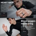 R02 Smart Ring, a Smart Ring for Women and Men, with a Charging case, Supports Heart Rate, Blood Oxygen, Sleep Health Monitoring, and Sports Tracking Ring. (Black, 12#) - Image 4