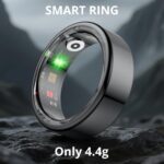 R02 Smart Ring, a Smart Ring for Women and Men, with a Charging case, Supports Heart Rate, Blood Oxygen, Sleep Health Monitoring, and Sports Tracking Ring. (Black, 12#) - Image 10