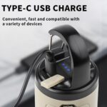 Foldable LED Camping Lights Rechargeable,1200mAh LED Camping Lantern with 6 Modes Lighting, Portable Flashlight, Multifunctional Tent Lights for Camping, Hiking, Fishing, Emergencies - 1 Pack - Image 3