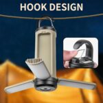 Foldable LED Camping Lights Rechargeable,1200mAh LED Camping Lantern with 6 Modes Lighting, Portable Flashlight, Multifunctional Tent Lights for Camping, Hiking, Fishing, Emergencies - 1 Pack - Image 4