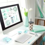 Mini Office Supplies, Turquoise Green School Supplies with Sticky Notes,Mini Stapler,Tape Dispenser,Hole Punch,Staple Remover,Staples,Clips,Scissor,Pen (Green) - Image 5