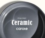 CAROTE Ceramic Cookwar Set, Pots and Pan Set Non Stick 18 Piece, Cookware Set Kitchen Cooking Set Non Toxic, PFAS PTFE Free, Blue - Image 4