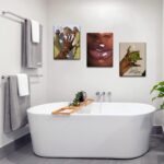 Black Girl Wall Art Framed Set of 3 - African Woman Canvas Wall Decor American Black Women Wall Art Black Female Print Pictures Fashion Abstract Poster for Home Bedroom Bathroom 12×16 Inch - Image 8