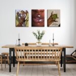 Black Girl Wall Art Framed Set of 3 - African Woman Canvas Wall Decor American Black Women Wall Art Black Female Print Pictures Fashion Abstract Poster for Home Bedroom Bathroom 12×16 Inch - Image 9