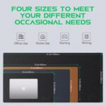 Black Shark Leather Desk Pad Protector, Office Desk Mat, Large Mouse Pad, Laptop Desk Pad - XL Size Waterproof, Non-Slip, Easy to Clean Desk Mat (35.4" x 16.9" x 0.12") - Manta P10 Black - Image 4