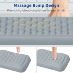 Wrist Rest for Keyboard and Mouse, Comfort Memory Foam Wrist Rest with Non-Slip PU Base, Leather Mouse Pad, Ergonomic Keyboard Wrist Support for Typing Pain Relief, Protect Hand and Arm (Grey) - Image 5