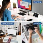 Wrist Rest for Keyboard and Mouse, Comfort Memory Foam Wrist Rest with Non-Slip PU Base, Leather Mouse Pad, Ergonomic Keyboard Wrist Support for Typing Pain Relief, Protect Hand and Arm (Grey) - Image 7