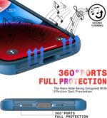 Diverbox for iPhone 14 Case [Shockproof] [Dropproof] [Tempered Glass Screen + Camera Lens Protector],Heavy Duty Protection Phone Case Cover for Apple iPhone 14 (Blue-3in1) - Image 7