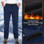 Jessie Kidden Mens Waterproof Hiking Pants Outdoor Snow Ski Fishing Fleece Lined Insulated Winter Pants - Image 4