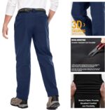 Jessie Kidden Mens Waterproof Hiking Pants Outdoor Snow Ski Fishing Fleece Lined Insulated Winter Pants - Image 5