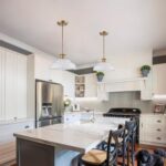 HYDELITE Vintage Frosted Glass Pendant Lights Kitchen Island Lighting Fixtures Over The Kitchen Sink Adjustable Hanging Pendant for Dining Room Kitchen Entryway - Image 6