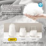 Down Sleeping Bag for Adults Cold Weather Ultralight & Compact 680FP Backpacking Sleeping Bag for Camping, Hiking, Mountaineering - Image 4