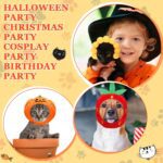 10 Pcs Cat Costumes - Bunny, Bear, Lion, Fruit Shaped Hat - Adjustable Accessory Headwear for Small Dog, Kitten, Puppy - Pet Festival Birthday Theme Party Photo Prop - Image 7