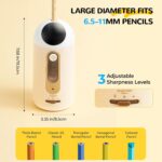 M&G Electric Stationery Box, Premium Gift Set for Kids, School, Teachers, Office, Automatic Electric Pencil Sharpener, Push Eraser with 2 Refills, Desktop Vacuum Cleaner, Pencils - Image 4