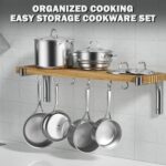 Cooks Standard Stainless Steel Kitchen Cookware Sets 10-Piece, Multi-Ply Full Clad Pots and Pans Cooking Set with Stay-Cool Handles, Dishwasher Safe, Oven Safe 500°F, Silver - Image 7