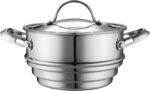 Cooks Standard Stainless Steel Kitchen Cookware Sets 10-Piece, Multi-Ply Full Clad Pots and Pans Cooking Set with Stay-Cool Handles, Dishwasher Safe, Oven Safe 500°F, Silver - Image 8
