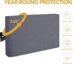 Easy-Going Outdoor TV Cover for 63 to 65 inches LCD, LED, Waterproof, Weatherproof and Dust-Proof TV Screen Protectors with Cleaning Cloth (65 inch,Dark Gray) - Image 4
