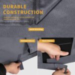 Easy-Going Outdoor TV Cover for 63 to 65 inches LCD, LED, Waterproof, Weatherproof and Dust-Proof TV Screen Protectors with Cleaning Cloth (65 inch,Dark Gray) - Image 6