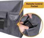 Easy-Going Outdoor TV Cover for 63 to 65 inches LCD, LED, Waterproof, Weatherproof and Dust-Proof TV Screen Protectors with Cleaning Cloth (65 inch,Dark Gray) - Image 7