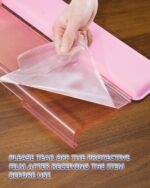 Computer Keyboard Wrist Rest Stand for Desktop, Keyboard Holder for Easy Typing with Wrist Pad for Office Desk, Home, School (Pink) - Image 3