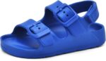 Toddler Unisex Adjustable Buckle Sandals – Comfortable Open Toe Beach & Pool Shoes for Boys & Girls with Back Strap - Image 3