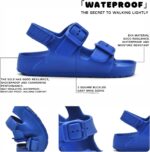 Toddler Unisex Adjustable Buckle Sandals – Comfortable Open Toe Beach & Pool Shoes for Boys & Girls with Back Strap - Image 7