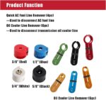 Master Fuel Air Conditioning Line Disconnect Set Transmission A/C & Oil Lines - Image 4