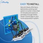 Shelly 2PM Gen4 | Wi-Fi, Zigbee & Matter 2-Channel Smart Relay Switch with Power Metering | Home Automation | Alexa, SmartThings, Google Home, HomeKit Compatible | Roller Shutters Control (4 Pack) - Image 5
