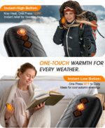 AI Hand Warmers Rechargeable 2 Pack - 6000mAh Electric Hand Warmer with LED Lights, 5-Temp Smart Control - Image 6