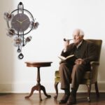 Wall Clock, Silent Quartz Movement Battery Operated with Pendulum, Oversized Metal Modern Large Wall Clocks for Living Room Bedroom Farmhouse Office Kitchen Home Wall Decor-18.8x29.5Inch(Brown) - Image 7