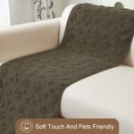 Foxdecor Dog Couch Cover Protector, Sofa Covers for Pets Washable, Anti-Slip Dog Cover for Couch, Reusable Pet Sofa Cover Furniture Covers for Pets. (Chocolate, 28" x 70") - Image 3