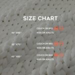 YnM Cooling Chunky Throw Blanket, Medium-Weight, Hand Knitted, Skin Friendly, Ventilated and Breathable, Machine Washable, Home Décor Piece for Couch, Sofa and Bed (White, 60x80 Inch) - Image 6