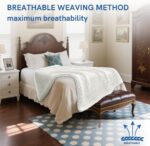 YnM Cooling Chunky Throw Blanket, Medium-Weight, Hand Knitted, Skin Friendly, Ventilated and Breathable, Machine Washable, Home Décor Piece for Couch, Sofa and Bed (White, 60x80 Inch) - Image 7