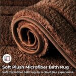 GRANNY SAYS Bathroom Rugs Non Slip 36" x 24", Bath Mats for Bathroom, Super Soft and Water Absorbent, Microfiber Washable Bath Rugs for Shower Room Floor, Tub, Brown - Image 3