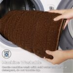 GRANNY SAYS Bathroom Rugs Non Slip 36" x 24", Bath Mats for Bathroom, Super Soft and Water Absorbent, Microfiber Washable Bath Rugs for Shower Room Floor, Tub, Brown - Image 6