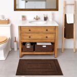 GRANNY SAYS Bathroom Rugs Non Slip 36" x 24", Bath Mats for Bathroom, Super Soft and Water Absorbent, Microfiber Washable Bath Rugs for Shower Room Floor, Tub, Brown - Image 8
