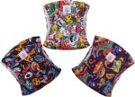 CuteBone Dog Diapers Male Washable Belly Band for Male Dogs Wraps Black 3pcs a Pack DM55S - Image 3
