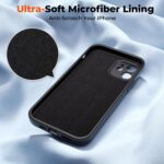 SUPFINE Designed for iPhone 11 Case,Premium Liquid Silicone with [Soft Anti-Scratch Microfiber Lining][Upgraded Camera Protection] Slim Shockproof Protective Phone Case for Men Women Girls,Black - Image 6