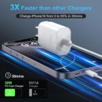 Phone 17 16 15 Pro Max Charger Fast Charging PD 30W, 10 FT iPhone 17 Charging Cable(65W/3A) Long USB C Cord with iPhone 17 Pro Max Chargers Block for iPhone 17/17 Pro Max/17 Air/16/15 Series, iPad - Image 3