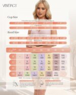 Vinfact Womens Jelly Bras No Underwire Push Up Wireless Seamless Supportive Full Coverage Bralette Scalloped T-Shirt Bra - Image 7