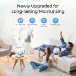 CHIVALZ Humidifiers for Bedroom, 6L Cool Mist Humidifiers for Baby Nursery, 26dB Quiet, 50H Runtime, Top Fill Humidifier for Large Room, Home, Plants, Nightlight, Oil Diffuser 1 Pack White - Image 3