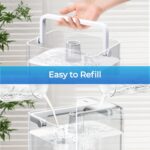 CHIVALZ Humidifiers for Bedroom, 6L Cool Mist Humidifiers for Baby Nursery, 26dB Quiet, 50H Runtime, Top Fill Humidifier for Large Room, Home, Plants, Nightlight, Oil Diffuser 1 Pack White - Image 7
