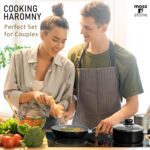 Moss & Stone 6 Pcs Black Nonstick Cookware Set, Pots And Pans Set Non stick With Glass Lid, Induction Cookware, Stay-Cool Handle PTFE/PFOA Kitchen Pots 6-Piece with Frying Pans & Saucepan - Image 8