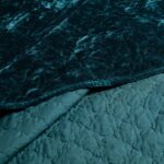 ELEGANT LIFE HOME Luxury Washed Crushed Velvet Artistic Diamond Stitching Bedding Sham, Standard Size 20 in x 26 in, 1 Piece, Peacock Blue - Image 7