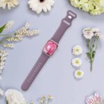 Sport Bands Compatible with Apple Watch Band 38mm 40mm 41mm 42mm 44mm 45mm 49mm Women Men,Soft Silicone Strap for iWatch Series 10 Ultra 9 8 7 6 5 4 3 2 1 SE Smoke Violet - Image 3