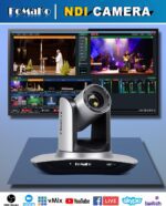 FoMaKo NDI PTZ Camera, AI Auto-Tracking Gen 3, 20x Optical Zoom LAN USB3.0 HDMI PTZ Camera for Church Services Worship Education (NDI 6 & NDI HX3 Certified) FMK20UH NDI - Image 4