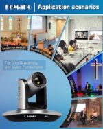 FoMaKo NDI PTZ Camera, AI Auto-Tracking Gen 3, 20x Optical Zoom LAN USB3.0 HDMI PTZ Camera for Church Services Worship Education (NDI 6 & NDI HX3 Certified) FMK20UH NDI - Image 7